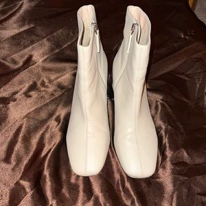 Urban Outfitters Cream Booties